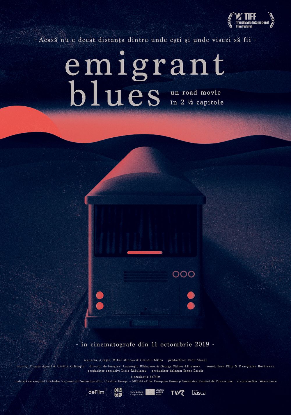 Poster "Emigrant Blues: un Road Movie în 2 ½ Capitole"